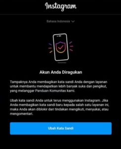 Penyebab Akun Instagram Diragukan