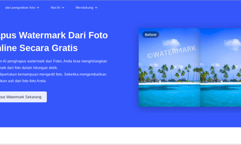 Cara Menghapus Watermark Foto Secara Online