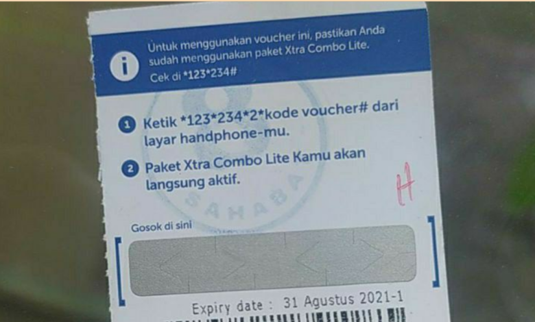 cara memasukkan voucher xl