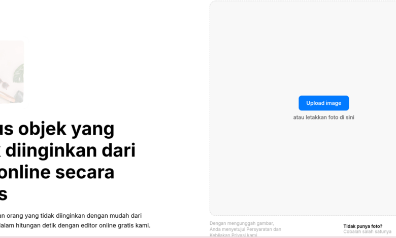 Rekomendasi Website Hapus Objek Foto